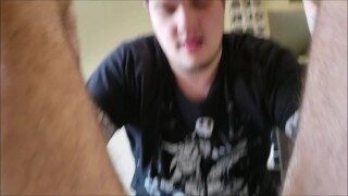 Bi 21yo Hairy College Otter Gets His Ass Ate Out & Sucked Off Cumshot