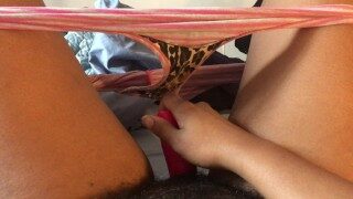 My Little Pink Vibrator on My Hairy Pussy
