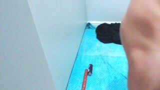Tripple Penetration, Camshow, Fisting, Stretching Gaping on the Floor I cum in my own Prolapsing ass